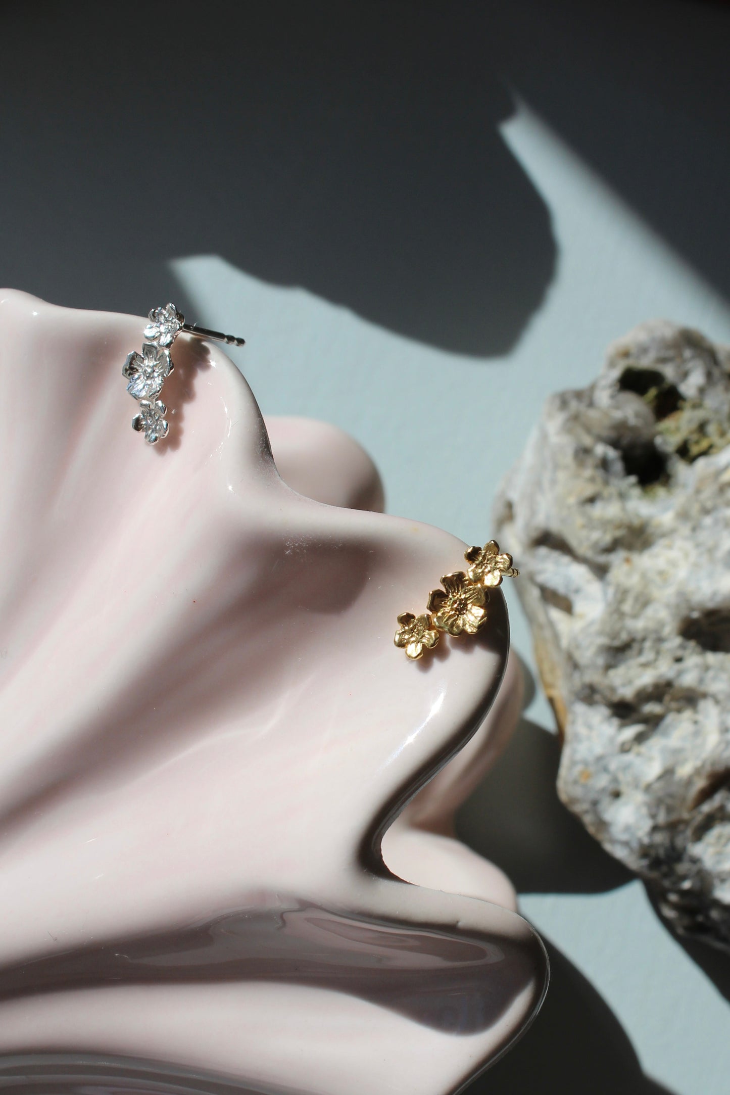 Trois Cerise Ørerstik Forgyldt