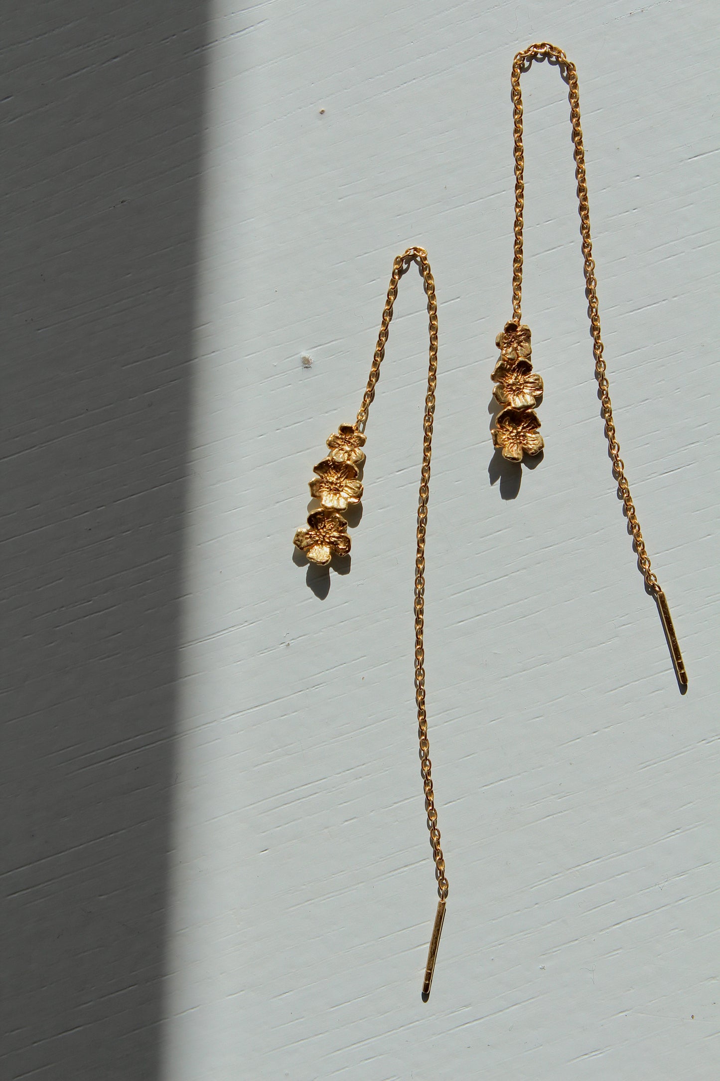 Trois Fleur Cerise Hanging Forgyldt