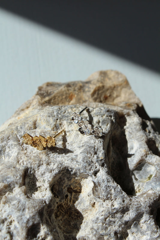 Trois Cerise Ørerstik Forgyldt