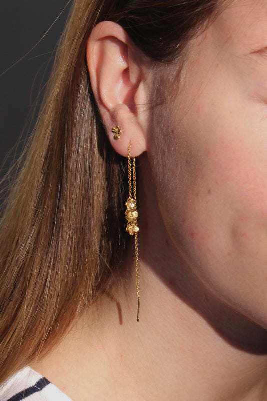 Trois Fleur Cerise Hanging Forgyldt