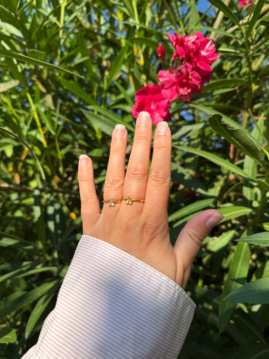 Fleur De Cerise Ring Forgyldt