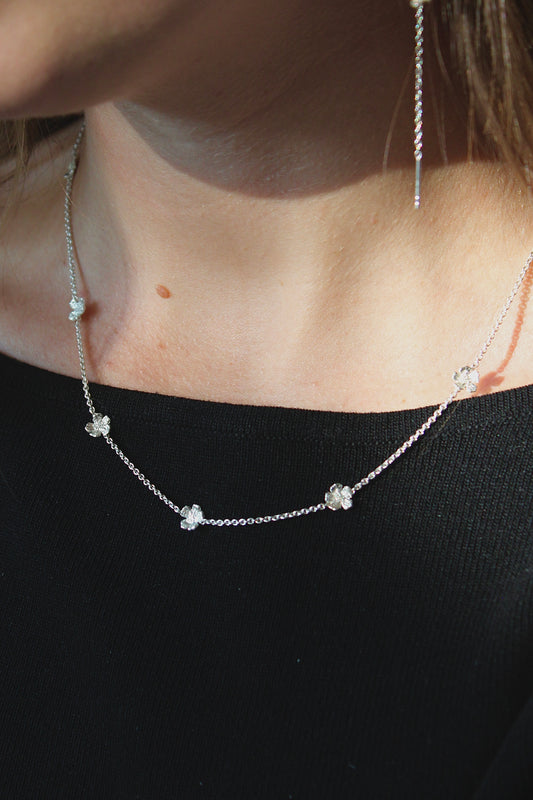 Fleur De Cerise Necklace Sølv